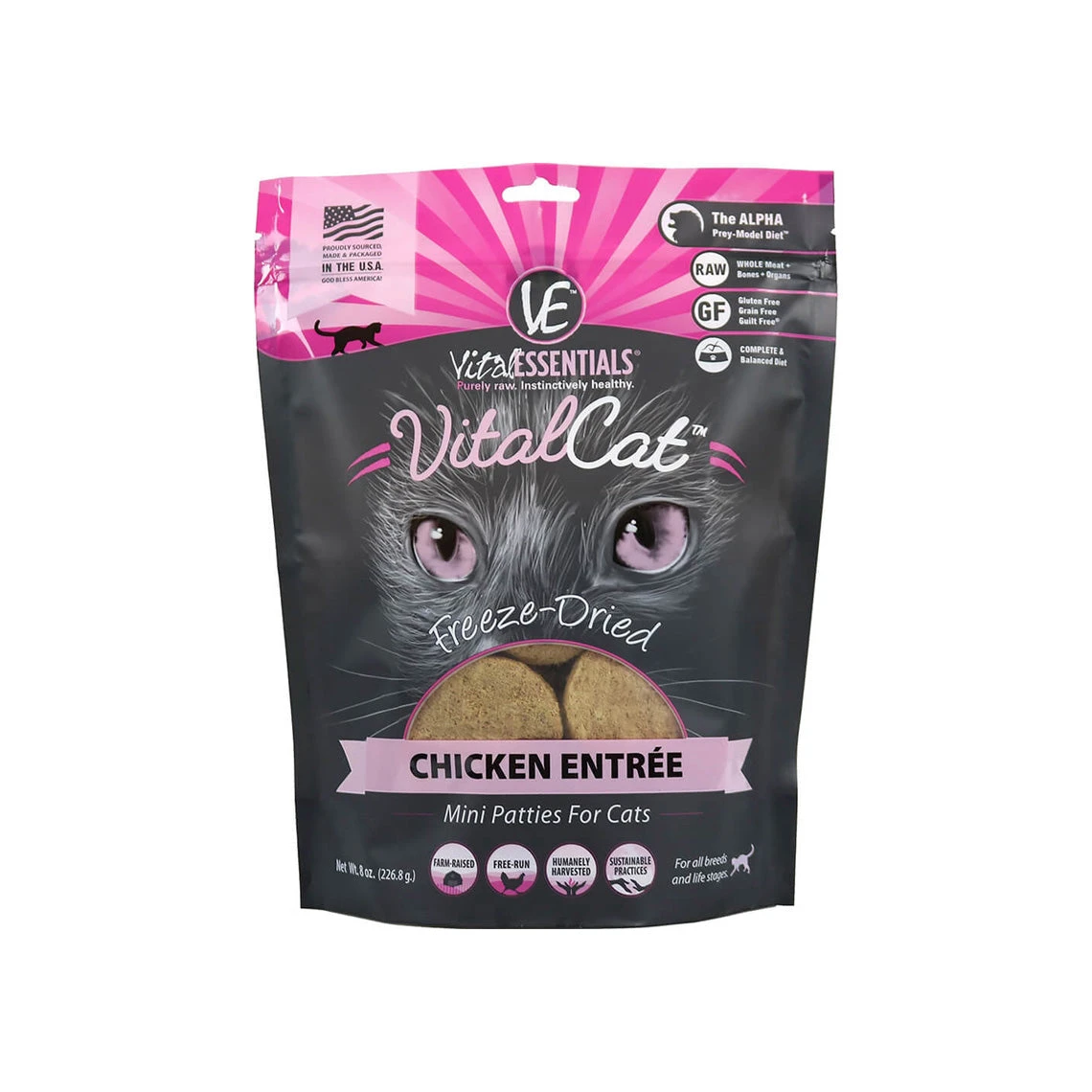 Vital Essentials Freeze Dried Mini Patties For Cats