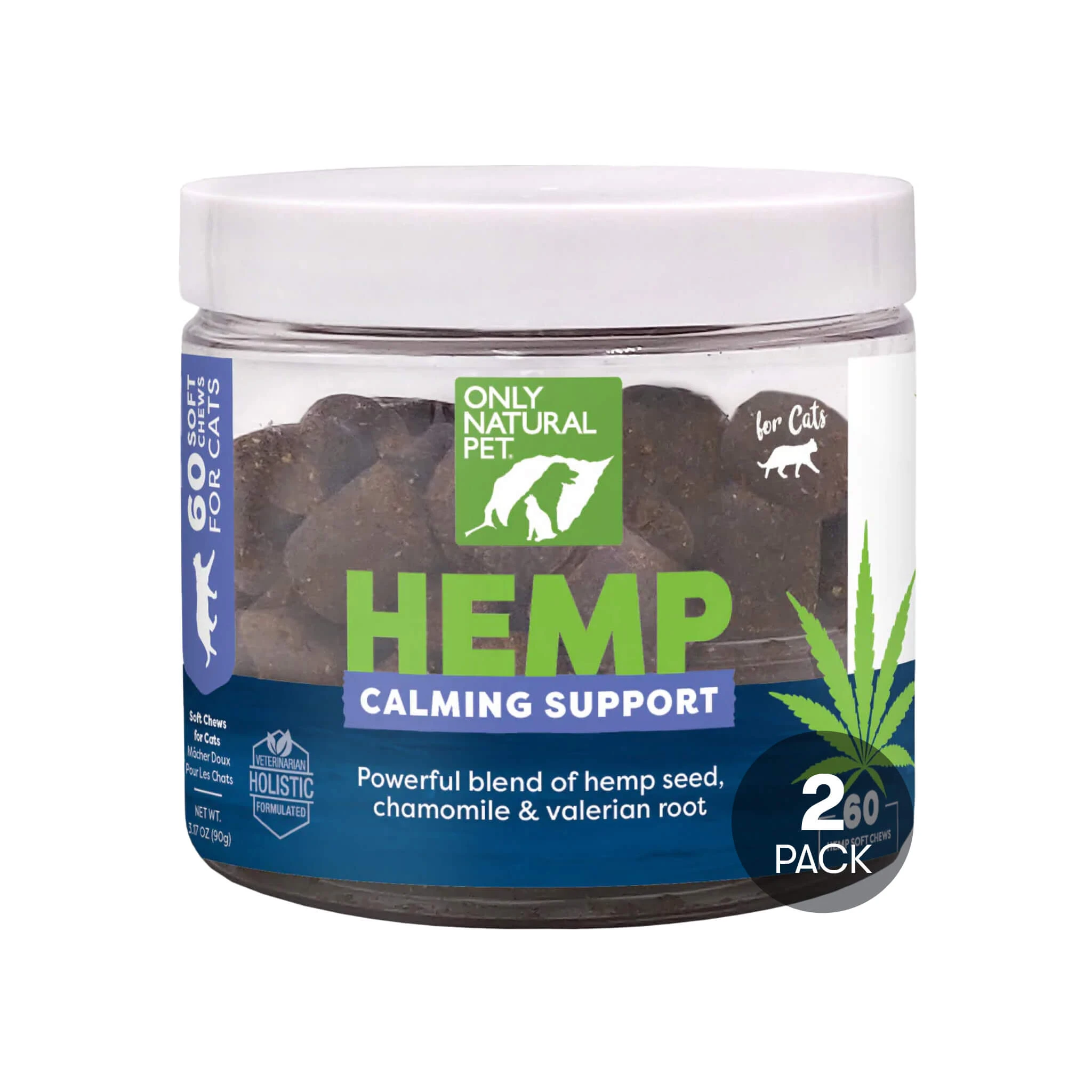 Only Natural Pet Hemp Calming Support Soft Chews For Cats - Image 2