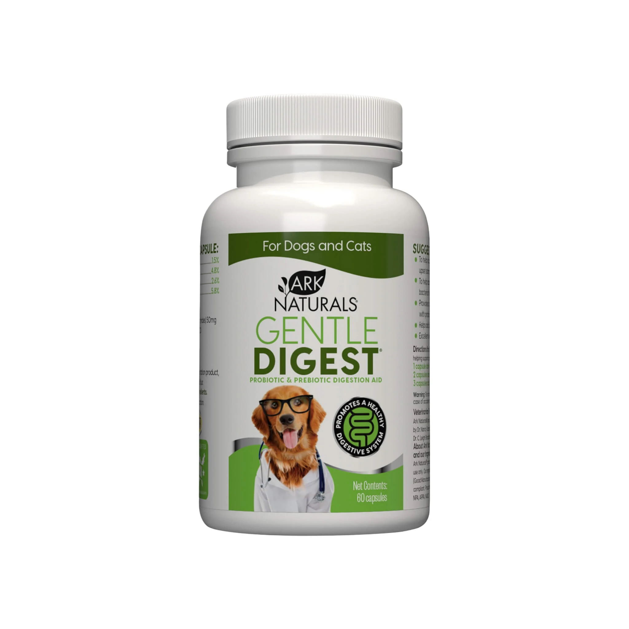 Ark Naturals Gentle Digest Probiotic Supplement For Dogs & Cats