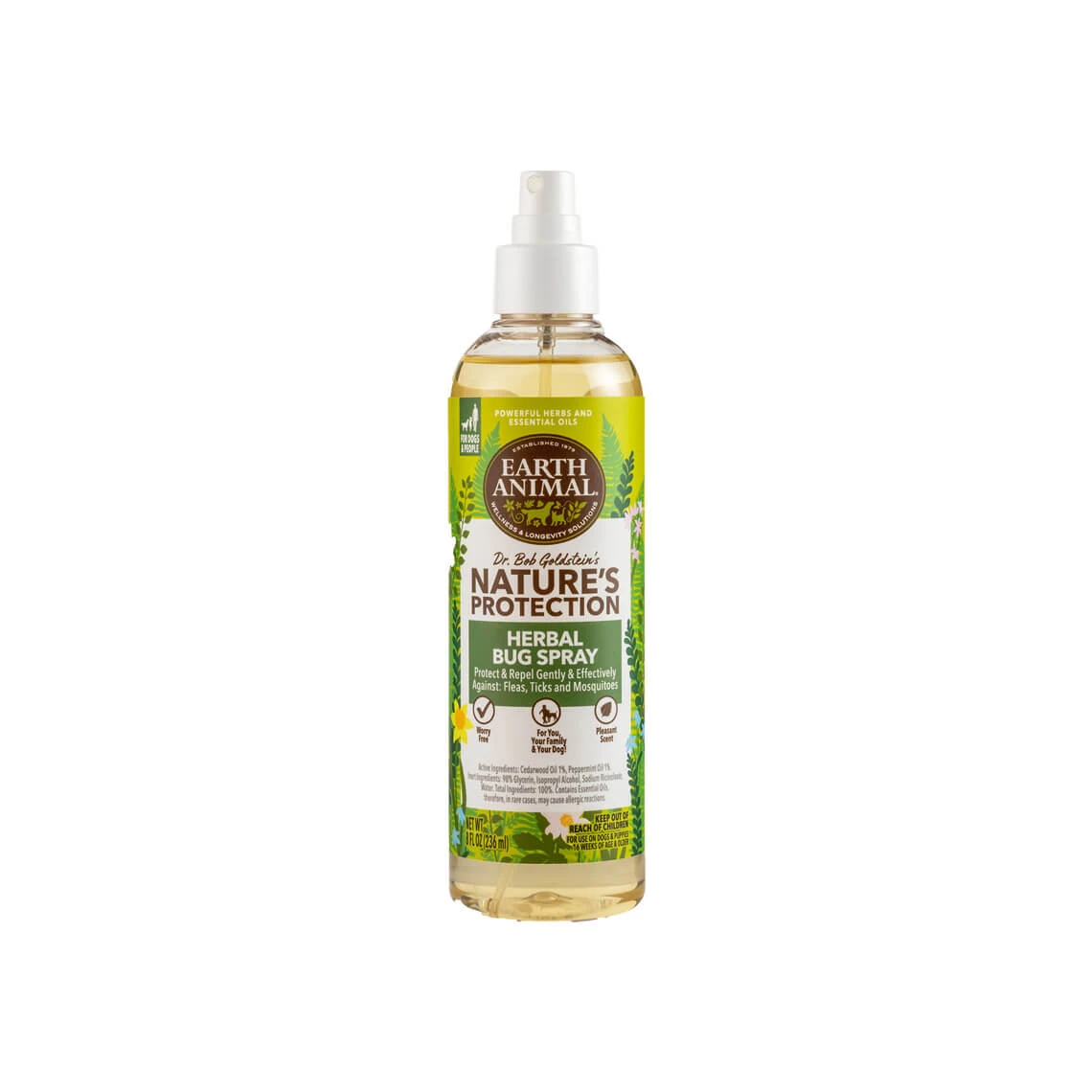 Earth Animal Nature's Protection Flea & Tick Herbal Bug Spray For Dogs