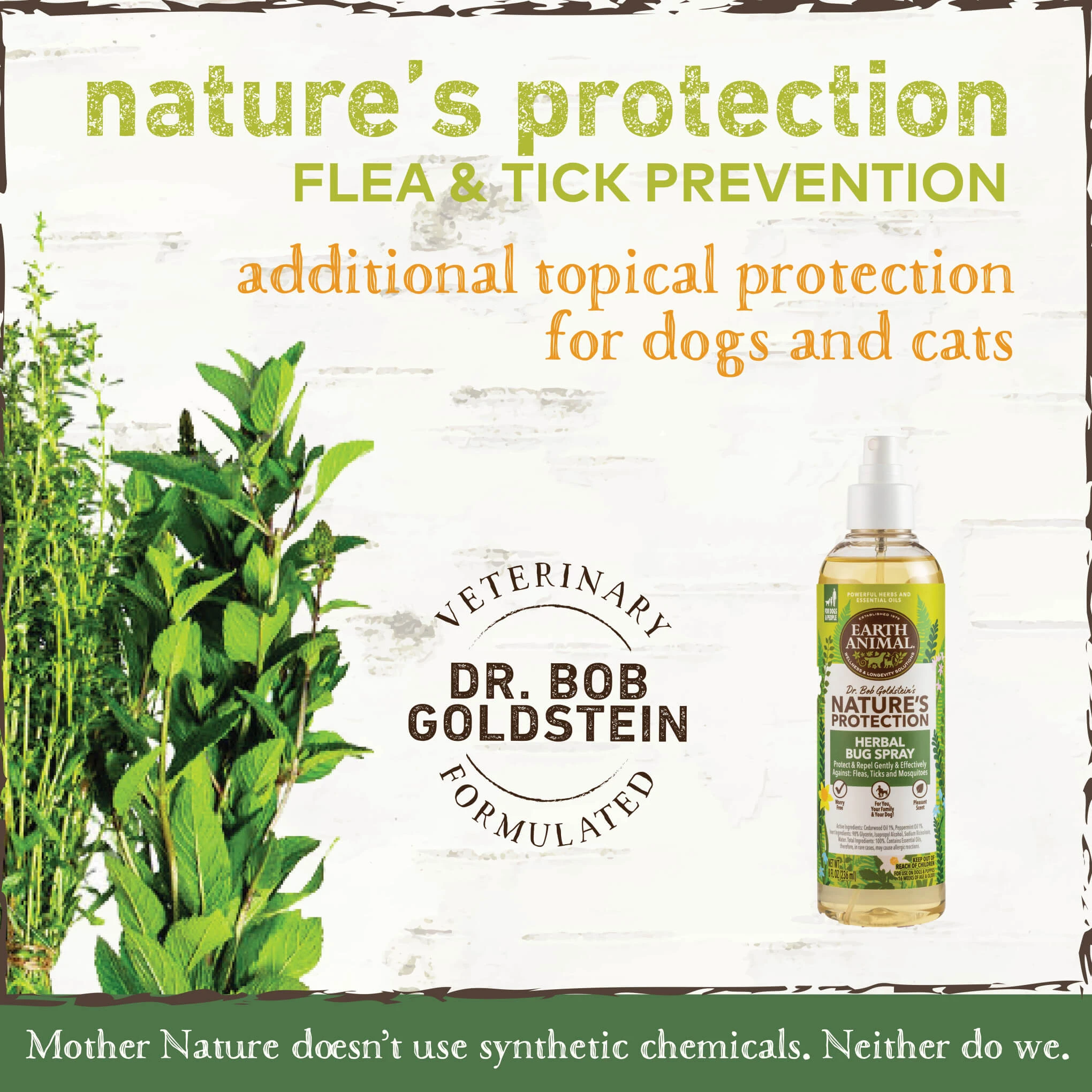Earth Animal Nature's Protection Flea & Tick Herbal Bug Spray For Dogs - Image 3