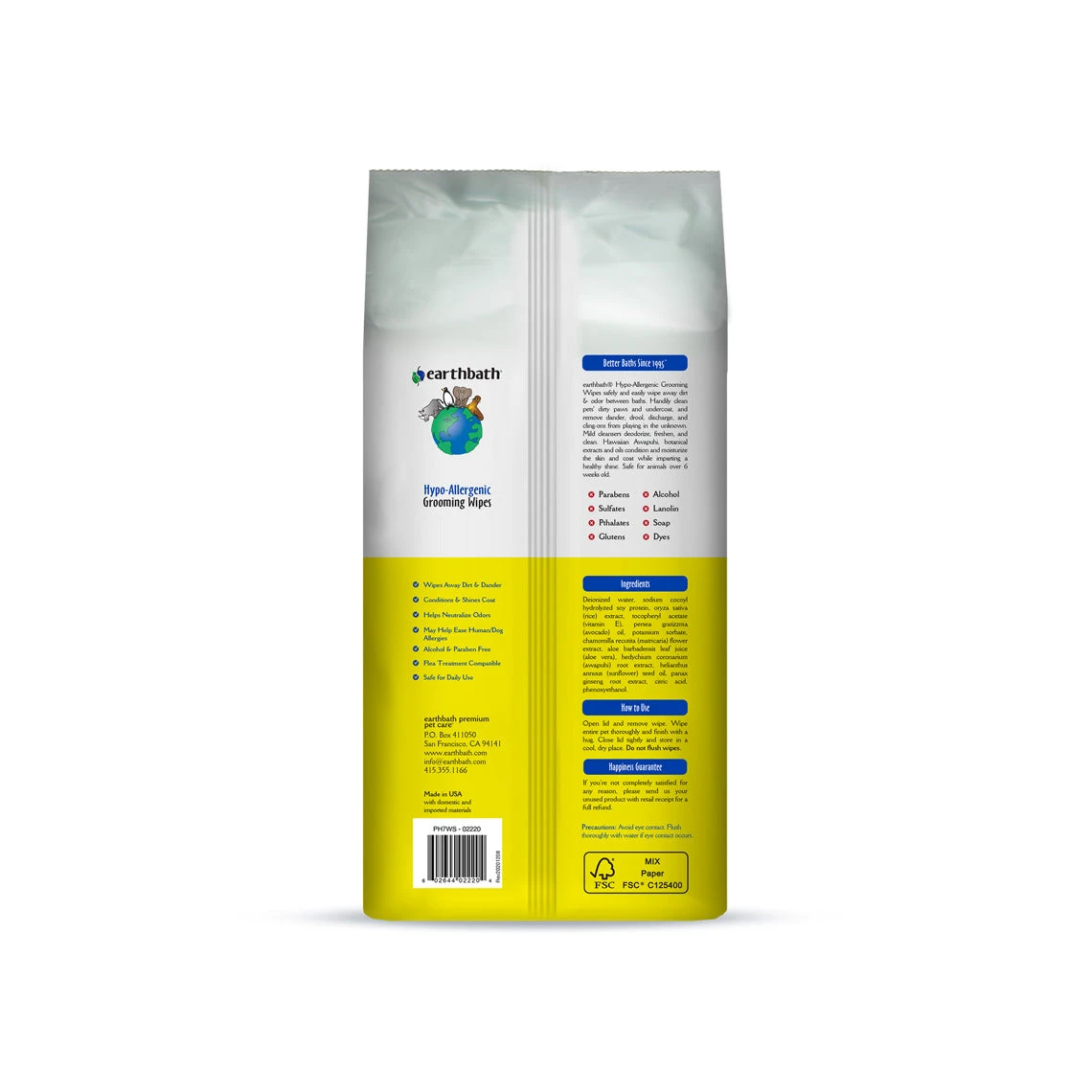 Earthbath Total Natural Pet Care Extra Thick Moist Towel Grooming Wipes For Dogs & Cats - Image 8