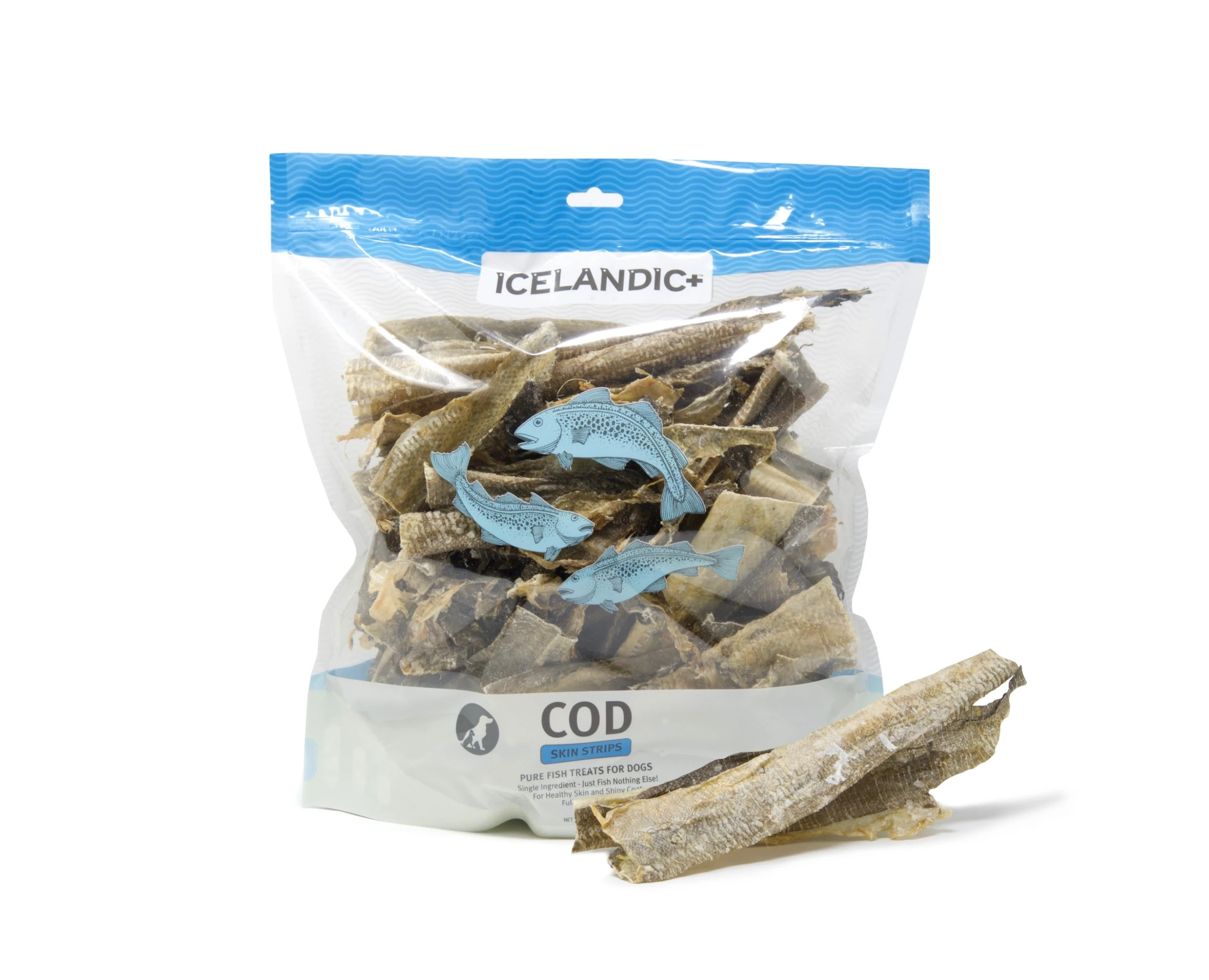Icelandic+ Grain-Free Cod Skin Fish Chews For Dogs