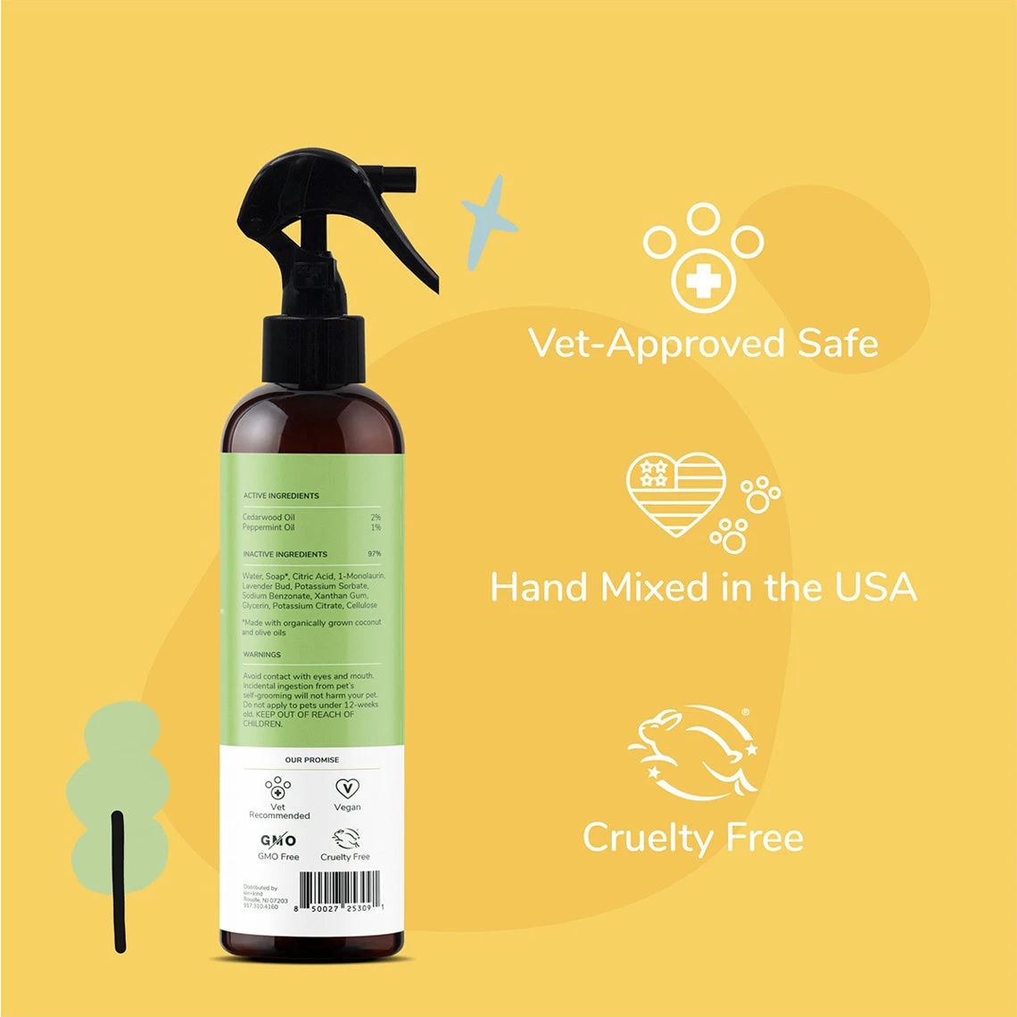 Kin+Kind Kin + Kind Flea & Tick Protect Spray For Dogs & Cats - Image 2