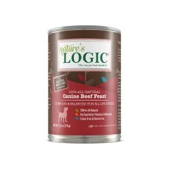Nature's Logic Canine Beef Feast 13.2 Oz Canned Wet Food For Dogs