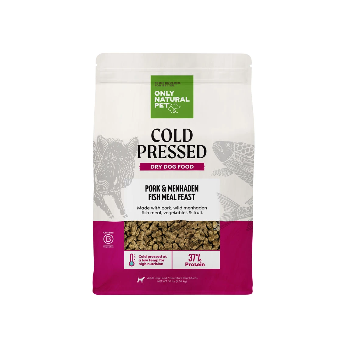 Only Natural Pet Pork & Menhaden Cold Pressed Dog Food