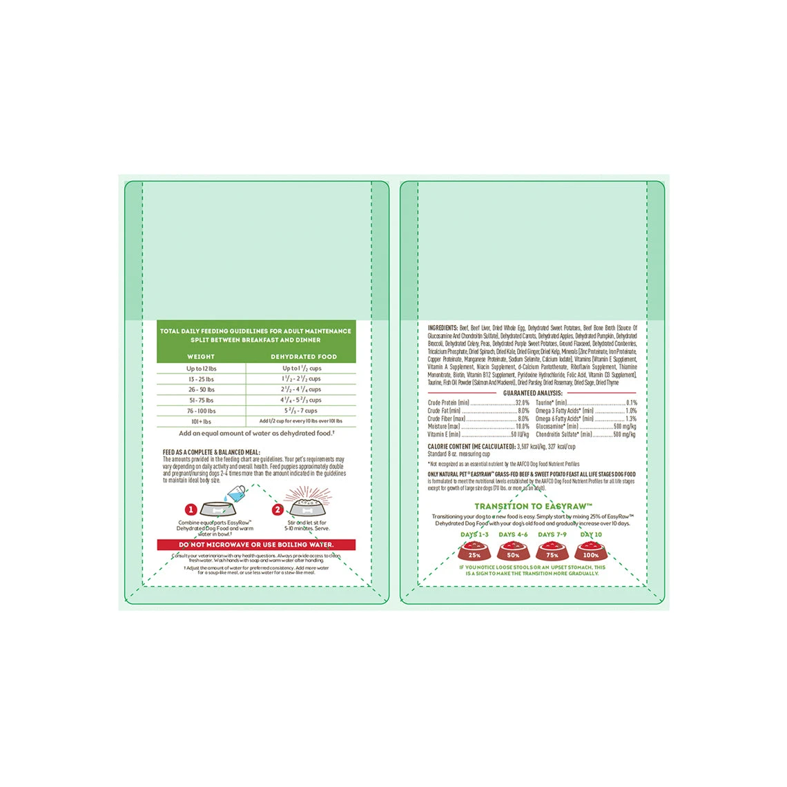 Only Natural Pet EasyRaw Grass-Fed Beef & Sweet Potato Feast Dehydrated Dog Food - Image 5