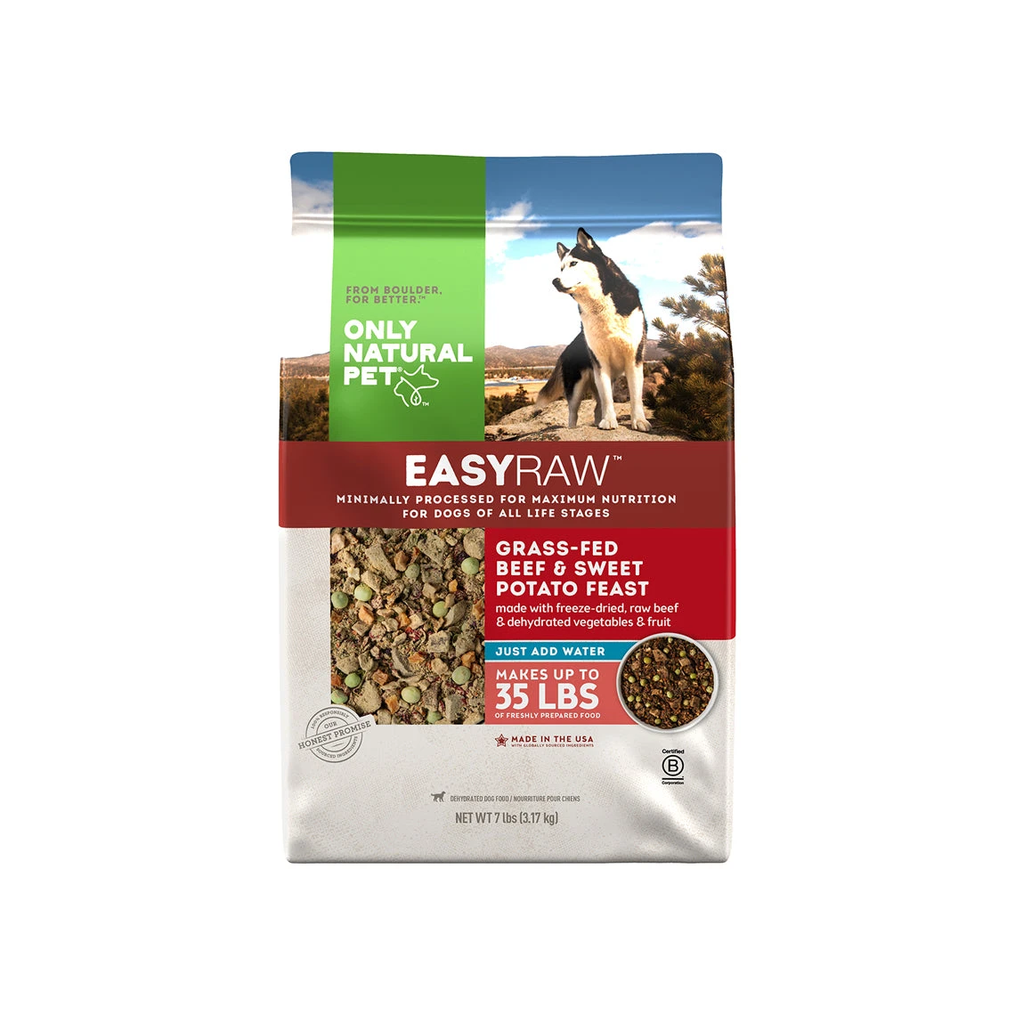 Only Natural Pet EasyRaw Grass-Fed Beef & Sweet Potato Feast Dehydrated Dog Food - Image 2