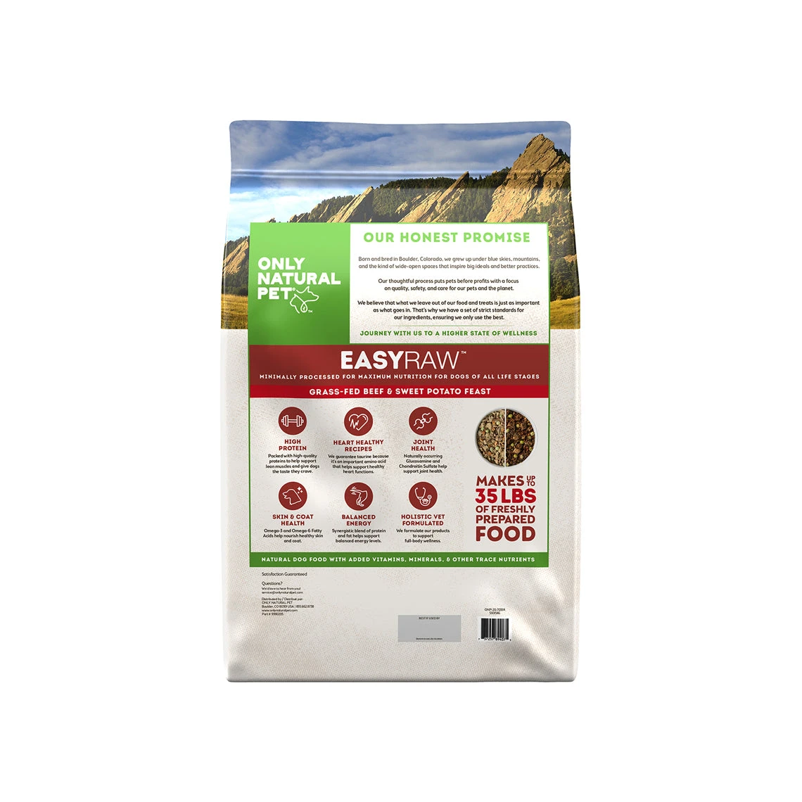 Only Natural Pet EasyRaw Grass-Fed Beef & Sweet Potato Feast Dehydrated Dog Food - Image 6