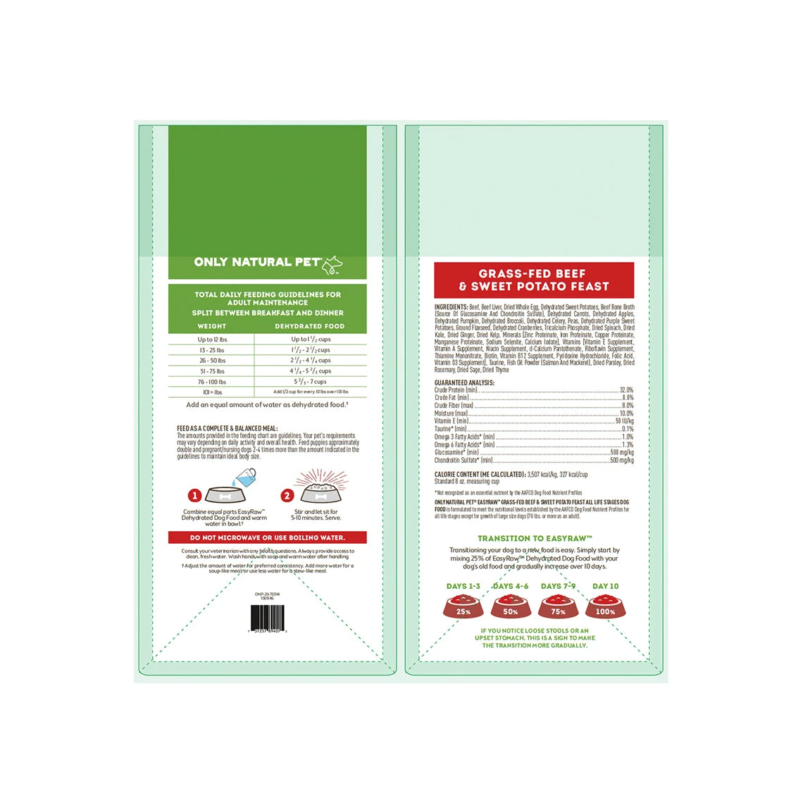 Only Natural Pet EasyRaw Grass-Fed Beef & Sweet Potato Feast Dehydrated Dog Food - Image 7