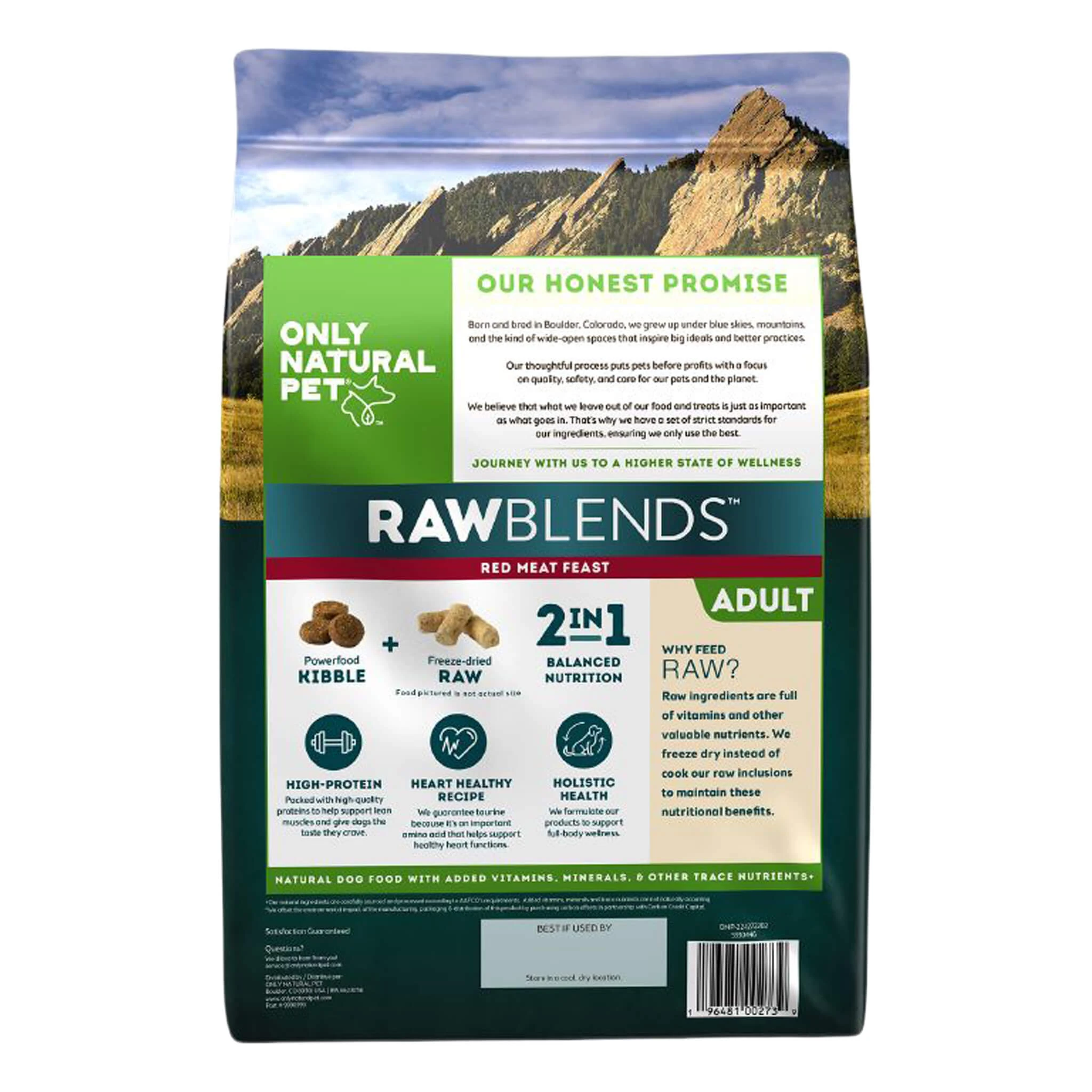 Only Natural Pet Raw Blends Red Meat Feast Raw Grain Free Dog Food - Image 3