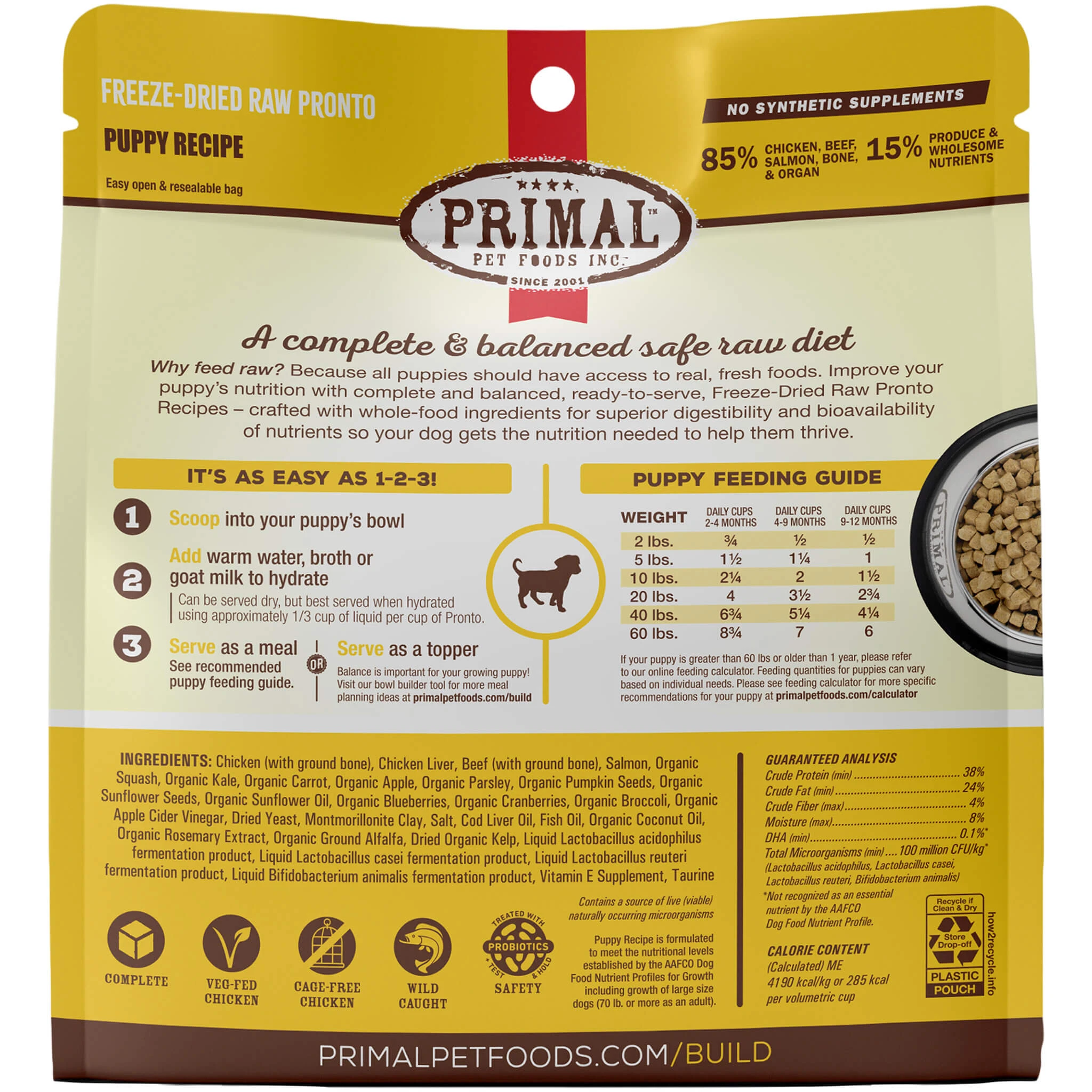 Primal Pet Foods Pronto Freeze-Dried Raw Puppy Food - Image 6