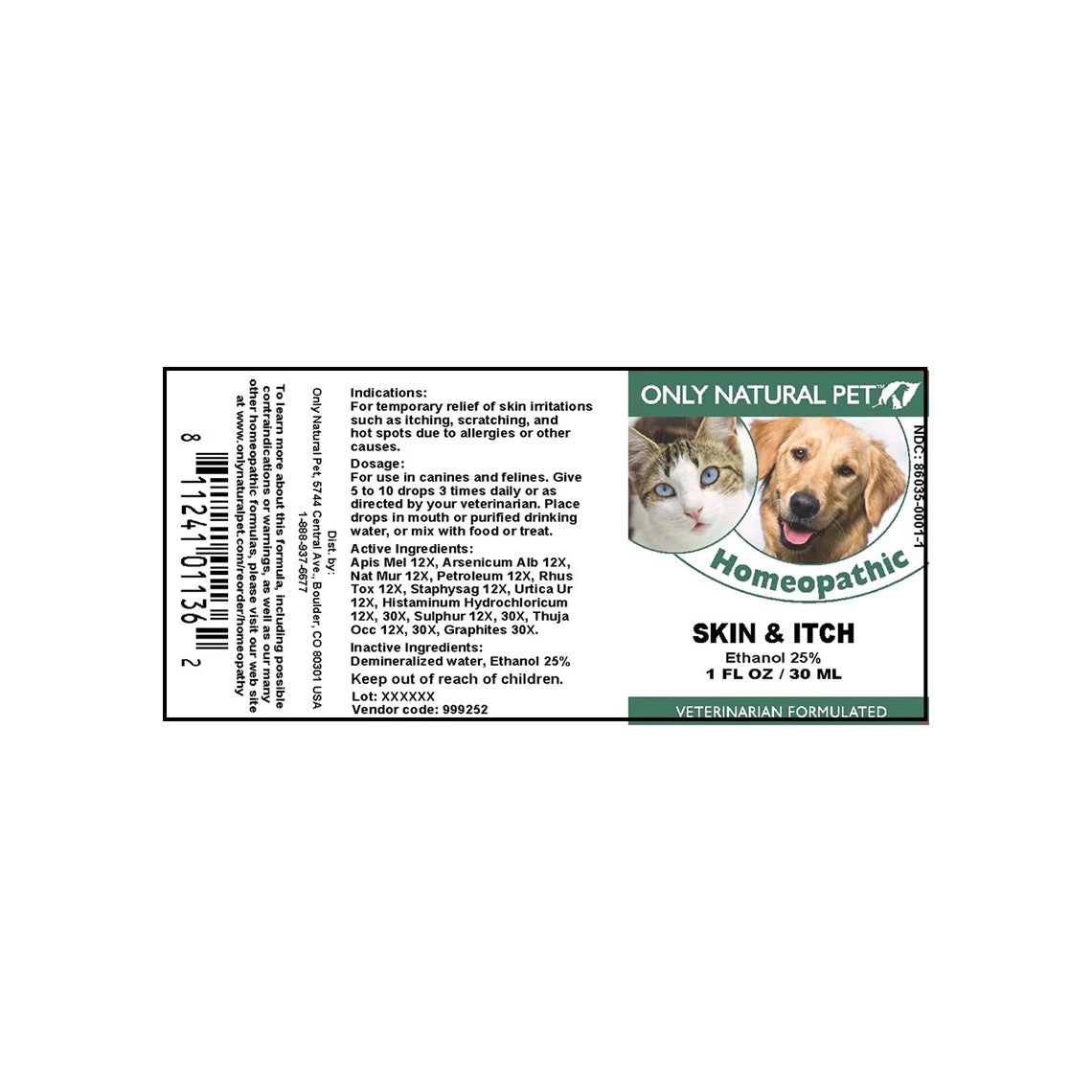 Only Natural Pet Skin & Itch Homeopathic Remedy - Image 7