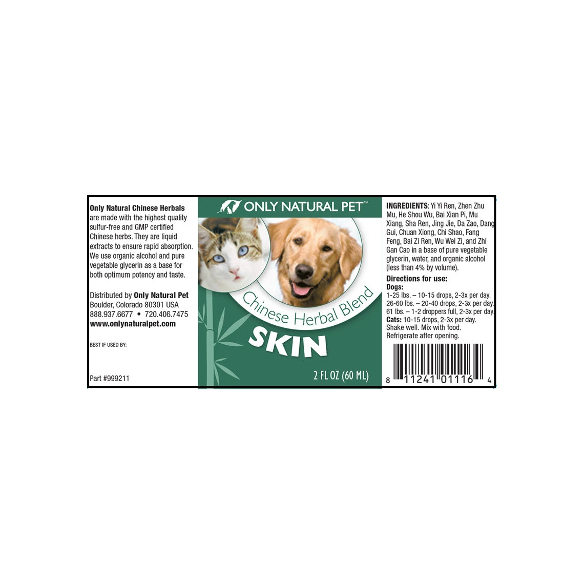 Only Natural Pet Skin Chinese Herbal Blend Itch Formula For Dogs & Cats - Image 6