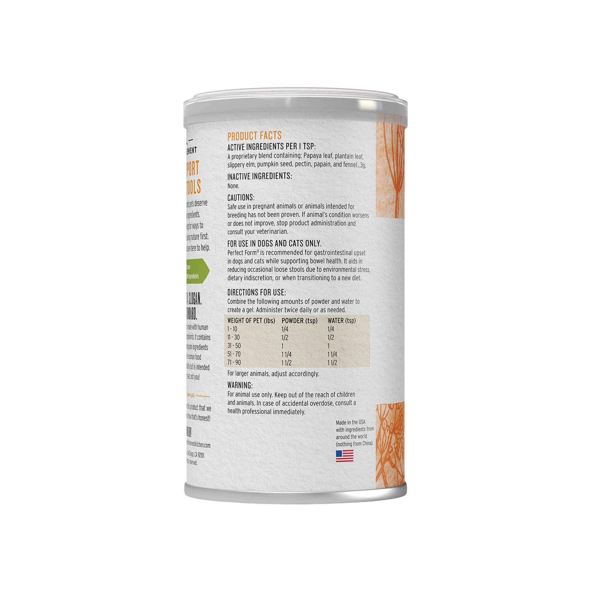 The Honest Kitchen Perfect Form Dog & Cat Supplement - Image 2