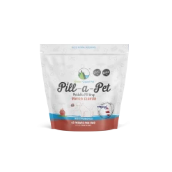 Green Coast Pet Pill-a-Pet Bacon Flavored Pill Wrap Putty With Probiotics For Dogs